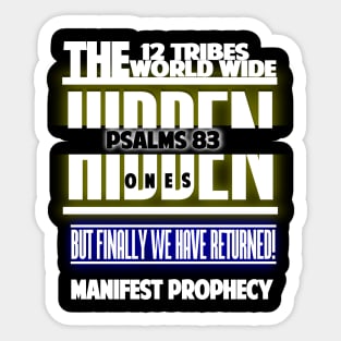 Psalms 83 The Hidden Ones | 12 Tribes of Israel|  Sons of Thunder Sticker